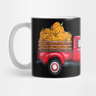 Cute Pumpkin Truck T Shirt Gift Halloween Pumpkin Truck Mug